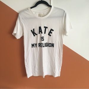 Kate Is My Religion - Life Is A Joke White Crewneck T Shirt